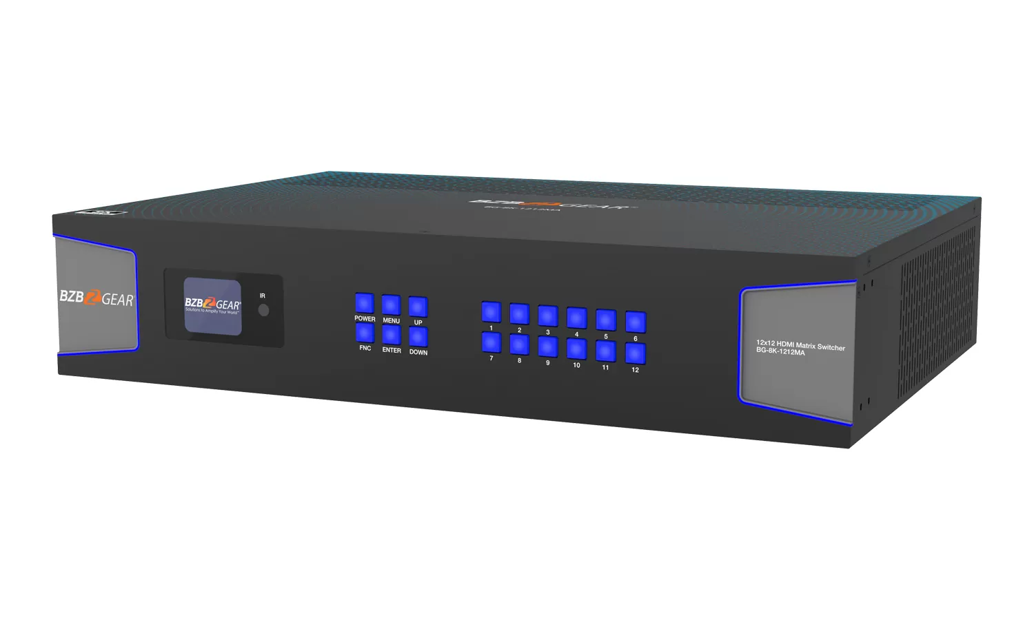 BG-8K-1212MA | 12x12 8K UHD HDMI 2.1 Matrix Switcher with Audio De-embedder (8K60, 4K120 4:4:4 10bit VRR, FVA, ALLM support) BG-8K-1212MA | 12x12 8K UHD HDMI 2.1 Matrix Switcher with Audio De-embedder (8K60, 4K120 4:4:4 10bit VRR, FVA, ALLM support)