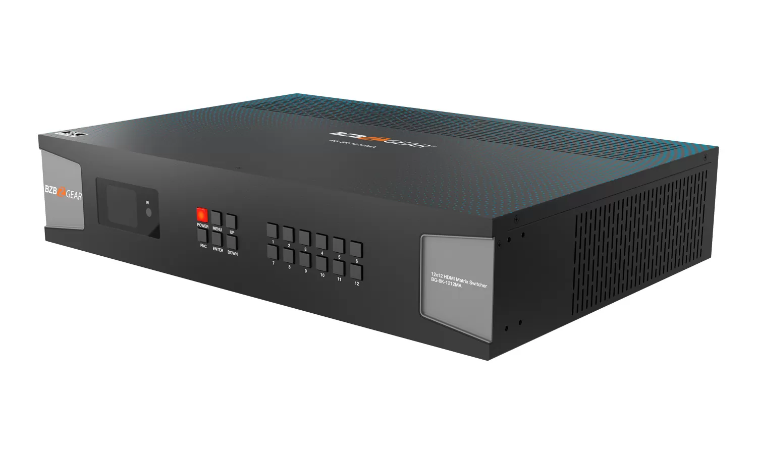 BG-8K-1212MA | 12x12 8K UHD HDMI 2.1 Matrix Switcher with Audio De-embedder (8K60, 4K120 4:4:4 10bit VRR, FVA, ALLM support) BG-8K-1212MA | 12x12 8K UHD HDMI 2.1 Matrix Switcher with Audio De-embedder (8K60, 4K120 4:4:4 10bit VRR, FVA, ALLM support)