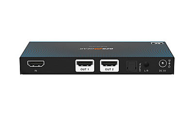 BG-8K-DA12A-G2 | 1x2 8K UHD HDMI 2.1 48Gbps Splitter with Auto Downscaling/Audio De-embedder BG-8K-DA12A-G2 | 1x2 8K UHD HDMI 2.1 48Gbps Splitter with Auto Downscaling/Audio De-embedder