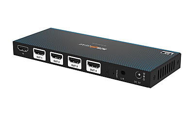 BG-8K-DA14A-G2 | 1x4 8K UHD HDMI 2.1 48Gbps Splitter with Auto Downscalling/Audio De-embedder BG-8K-DA14A-G2 | 1x4 8K UHD HDMI 2.1 48Gbps Splitter with Auto Downscalling/Audio De-embedder
