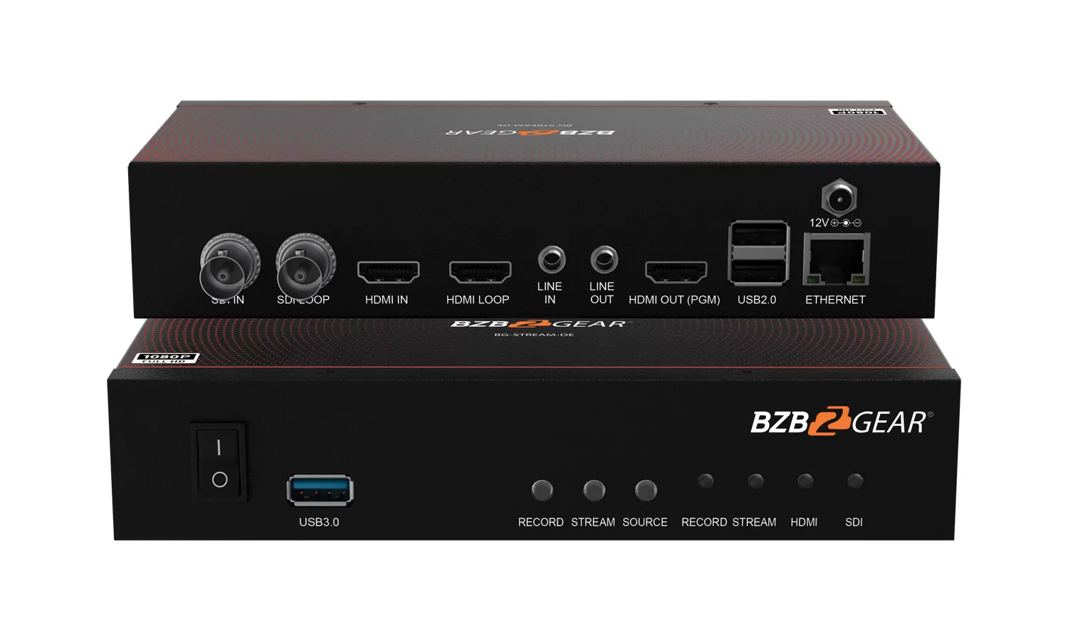 BG-STREAM-DE |  1 Channel SDI/HDMI Encoder/Decoder/Recorder with Audio/USB 3.0 for Storage (Dante AV-H Ready)