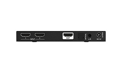 2x1 8K UHD HDMI 2.1 Switcher with Audio De-embedder (8K60, 4K120Hz 4:4:4 10bit VRR, FVA, ALLM support)