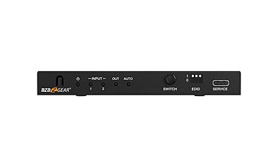 2x1 8K UHD HDMI 2.1 Switcher with Audio De-embedder (8K60, 4K120Hz 4:4:4 10bit VRR, FVA, ALLM support)