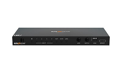 4x1 8K UHD HDMI 2.1 Switcher with Audio De-embedder (8K60, 4K120Hz 4:4:4 10bit VRR, FVA, ALLM support)