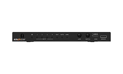 4x1 8K UHD HDMI 2.1 Switcher with Audio De-embedder (8K60, 4K120Hz 4:4:4 10bit VRR, FVA, ALLM support)