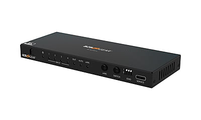 4x1 8K UHD HDMI 2.1 Switcher with Audio De-embedder (8K60, 4K120Hz 4:4:4 10bit VRR, FVA, ALLM support)