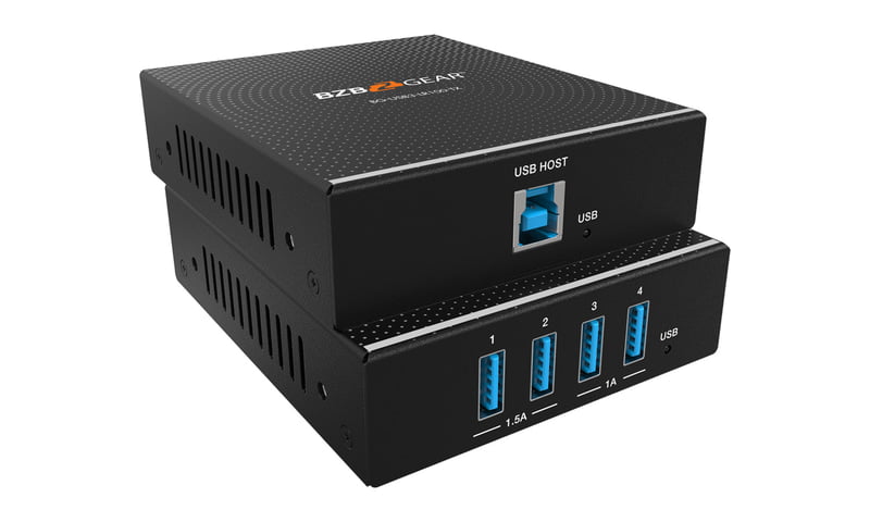 USB 3.0 over HDBaseT Extender (PoC, RS-232, GPIO & up to 100M/328Ft over CAT6a Cable)