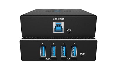 USB 3.0 over HDBaseT Extender (PoC, RS-232, GPIO & up to 100M/328Ft over CAT6a Cable)